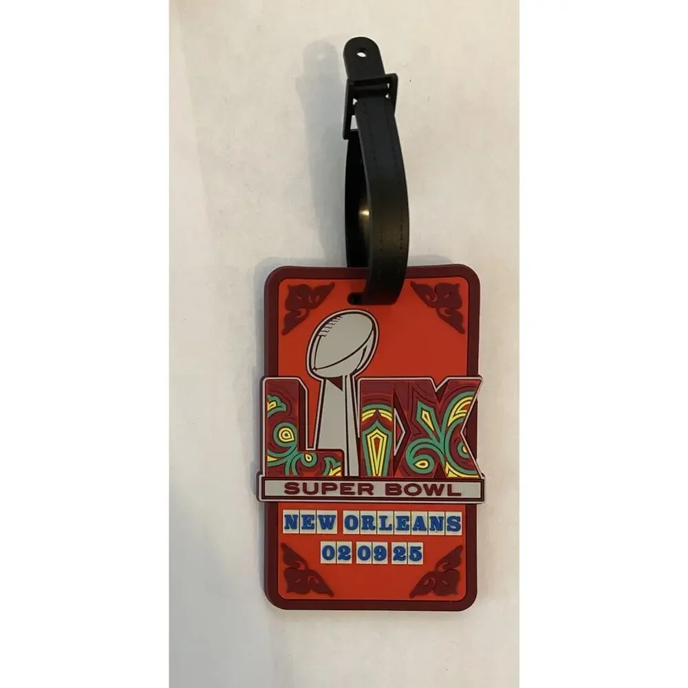 NFL Super Bowl 59 Logo Luggage Tag Travel Bag ID Golf Tag 2025 New Orleans
